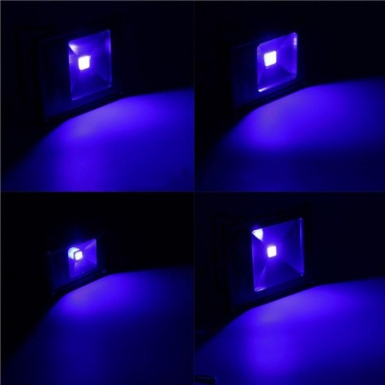 30W UV LED Projector Flood light 365/375/385/395/405/415NM Outdoor Waterproof Lamp AC85-265V