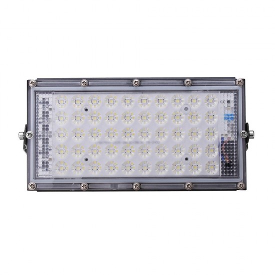 50W 4500lm Waterproof IP65 50 LED Flood Light with Lens White Light Spotlight Outdoors Lamp AC220V