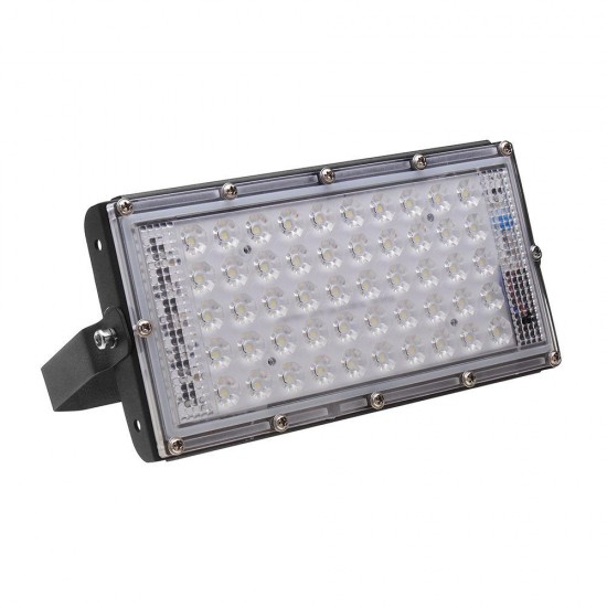 50W 4500lm Waterproof IP65 50 LED Flood Light with Lens White Light Spotlight Outdoors Lamp AC220V
