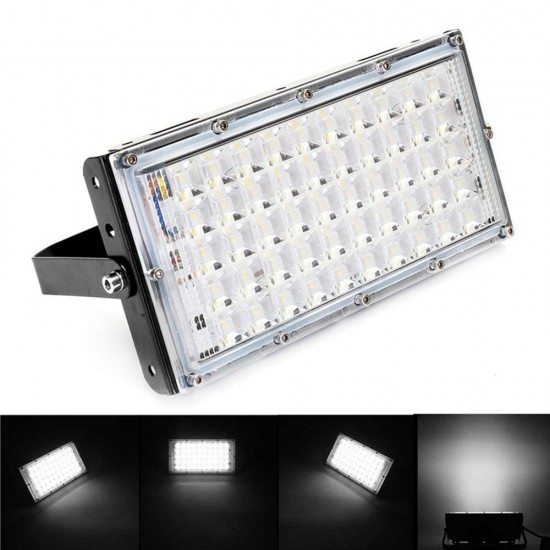 50W Black Shell LED Flood Light Waterproof White Light Landscape Garden Lamp for Outdoor AC185-265V