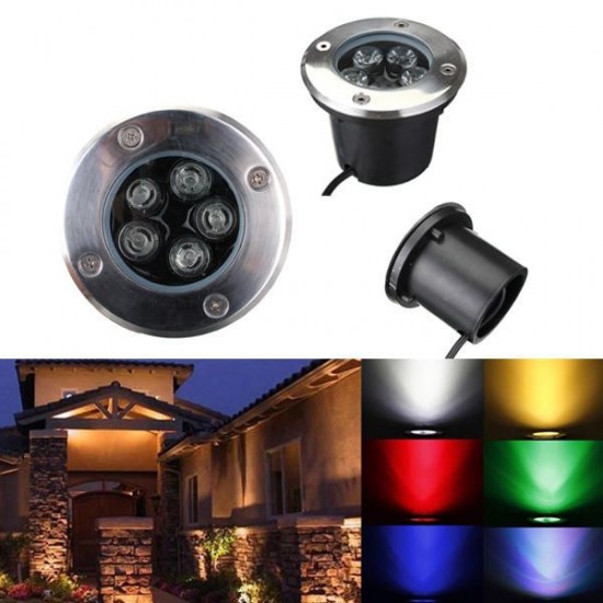 5W LED Waterproof Outdoor In Ground Garden Path Flood Landscape Light