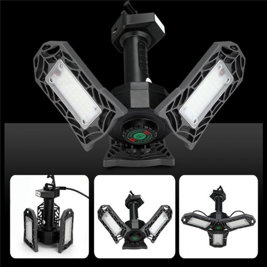 60W 80W LED Garage Shop Work Flood Light Home Ceiling Fixture Deformable Lamp AC85-265V 60W 80W LED Garage Shop Work Flood Light Home Ceiling Fixture Deformable Lamp AC85-265V