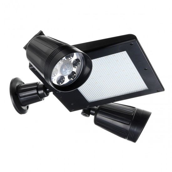 64LED Solar Flood Light Dual Head 360° Rotatable Outdoor Motion Sensor Wall Lamp 64LED Solar Flood Light Dual Head 360° Rotatable Outdoor Motion Sensor Wall Lamp