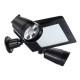 64LED Solar Flood Light Dual Head 360° Rotatable Outdoor Motion Sensor Wall Lamp