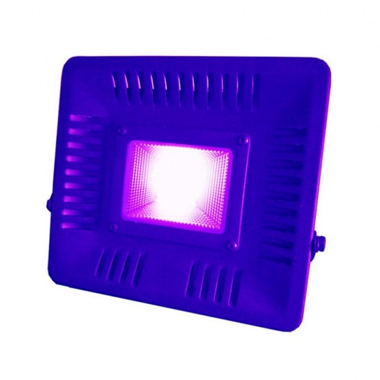 AC110V/220V 50W 395nm UV Curing LED Floodlight Waterproof Lamp for Plastic Printing Money Detector