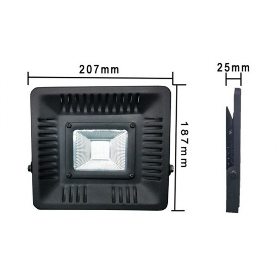 AC110V/220V 50W 395nm UV Curing LED Floodlight Waterproof Lamp for Plastic Printing Money Detector