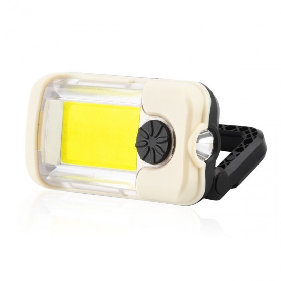 Rechargeable COB LED Work Light Portable Magnetic Hook Clip Waterproof Glare Flashlight for Camping