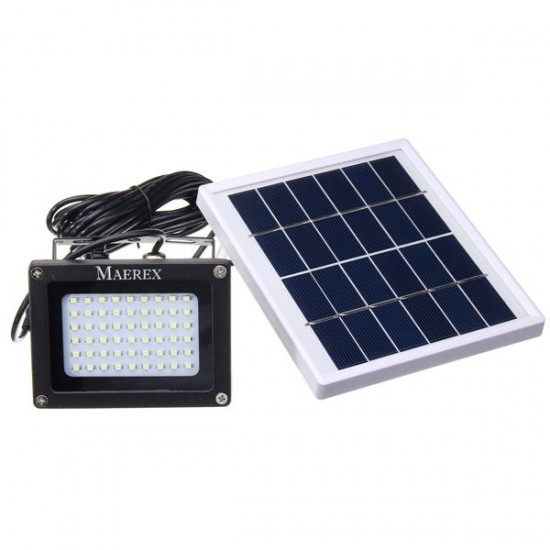 Solar Powered 54 LED Sensor Flood Light Waterproof Outdoor Security Lamp