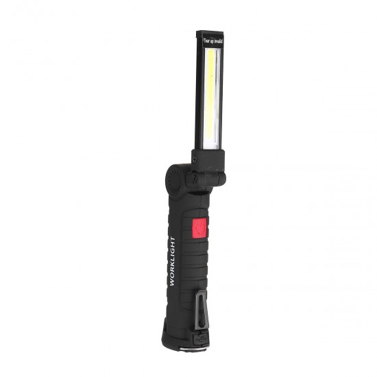 360° Rotation USB Rechargeable COB+LED Emergency Worklight Light Lamp Bright