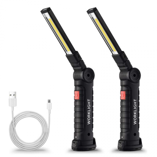 360° Rotation USB Rechargeable COB+LED Emergency Worklight Light Lamp Bright 360° Rotation USB Rechargeable COB+LED Emergency Worklight Light Lamp Bright