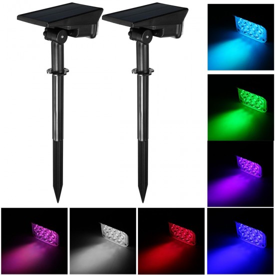 10/20LEDs Solar Lawn Light Waterproof Outdoor Landscape Pathway Garden Lamp