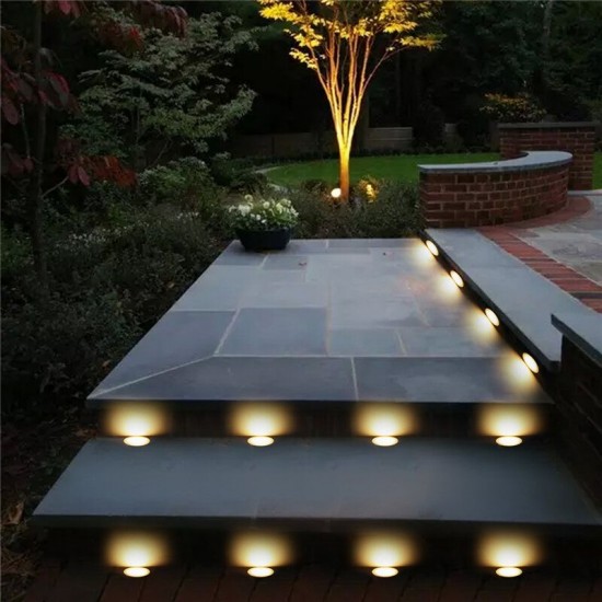 10x 32MMLED Deck Stair Light Waterproof Yard Garden Pathway Patio Landscape Lamp with EU Plug 10x 32MMLED Deck Stair Light Waterproof Yard Garden Pathway Patio Landscape Lamp with EU Plug