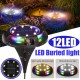 12LED Colorful Solar Ground Light Pathway Patio Garden Lawn Lamp Decking Light