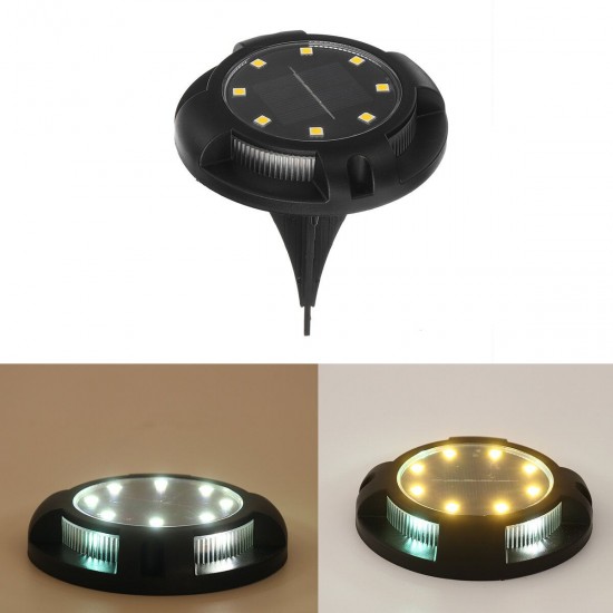 12LED Colorful Solar Ground Light Pathway Patio Garden Lawn Lamp Decking Light