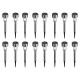 16pcs LED Solar Stainless Steel Lawn Lamps Garden Outdoor Landscape Path Light 16pcs LED Solar Stainless Steel Lawn Lamps Garden Outdoor Landscape Path Light