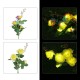 1PC/2PCS LED Solar Lawn Light Simulation Flower Lamp Discoloration Ball-flower Outdoor Yard Lighting