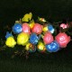 1PC/2PCS LED Solar Lawn Light Simulation Flower Lamp Discoloration Ball-flower Outdoor Yard Lighting