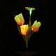 1PC/2PCS Solar Powered LED Lawn Light Colorful Flower Tulip Outdoor Yard Garden Lamp for Outdoor Home Street