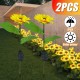 2 Pcs Outdoor Solar Power LED Flower Light Waterproof Chrysanthemum Flower Stake Lamp Home Garden Yard Lawn Path Decor 2 Pcs Outdoor Solar Power LED Flower Light Waterproof Chrysanthemum Flower Stake Lamp Home Garden Yard Lawn Path Decor