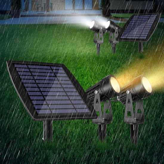 2 in 1 Solar Flood Light Outdoor Garden Lawn Landscape LED Spotlight Path Lamp IP65 2 in 1 Solar Flood Light Outdoor Garden Lawn Landscape LED Spotlight Path Lamp IP65