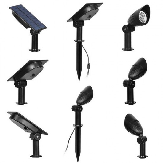 2 in 1 Solar Powered LED Light-controlled Lawn Lights Outdoor Waterproof Yard Wall Landscape Lamps