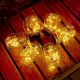 20 LED Solar Mason Jar Lid Lights String Fairy Star Firefly Jar Lids Lights