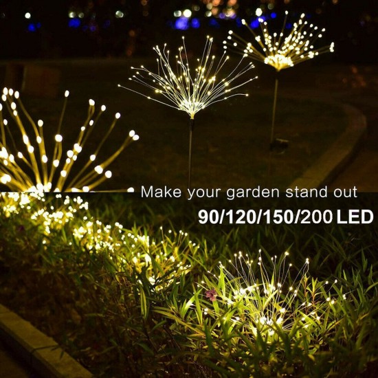 200/150/120/100/90 LED Solar Power Fairy Lights String Lamps Party Wedding Decor Garden Remote Control