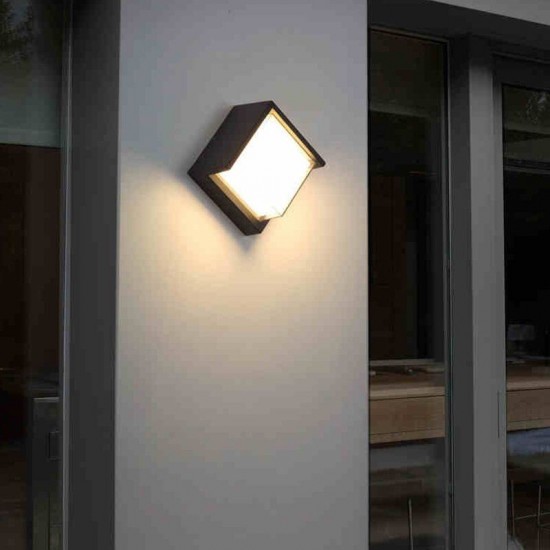 20W LED Wall Lamp Outdoor Aluminum Sconce Ceiling Lamp Balcony Garden Courtyard