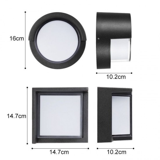 20W Modern LED Wall Lamp Waterproof Outdoor Sconce Light Fixture Ceiling Lamp Balcony Garden Courtyard 20W Modern LED Wall Lamp Waterproof Outdoor Sconce Light Fixture Ceiling Lamp Balcony Garden Courtyard