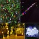 21.3ft 30LEDs Outdoor Solar String Lights Waterproof Waterdrop Colorful Decor