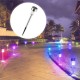 24PCS LED Solar Lawn Path Light Stainless Steel Waterproof Garden Landscape Lamp for Home Street Decor