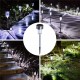 24PCS LED Solar Lawn Path Light Stainless Steel Waterproof Garden Landscape Lamp for Home Street Decor