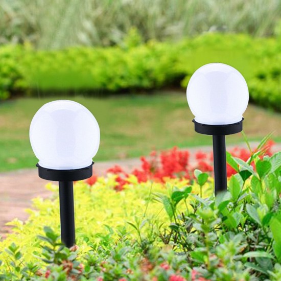 2PCS Auto Sensing LED Solar Ball Lamp Garden Ball Lamps For Outdoor Patio Lawn