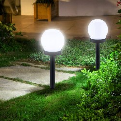 2PCS Auto Sensing LED Solar Ball Lamp Garden Ball Lamps For Outdoor Patio Lawn