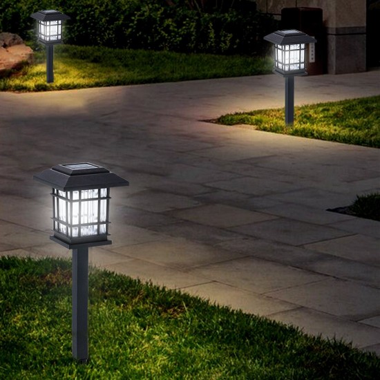 2PCS Auto Sensing LED Solar Lamp Garden Lamps For Outdoor Patio Lawn 2PCS Auto Sensing LED Solar Lamp Garden Lamps For Outdoor Patio Lawn