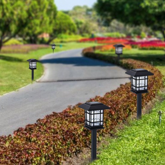 2PCS Auto Sensing LED Solar Lamp Garden Lamps For Outdoor Patio Lawn