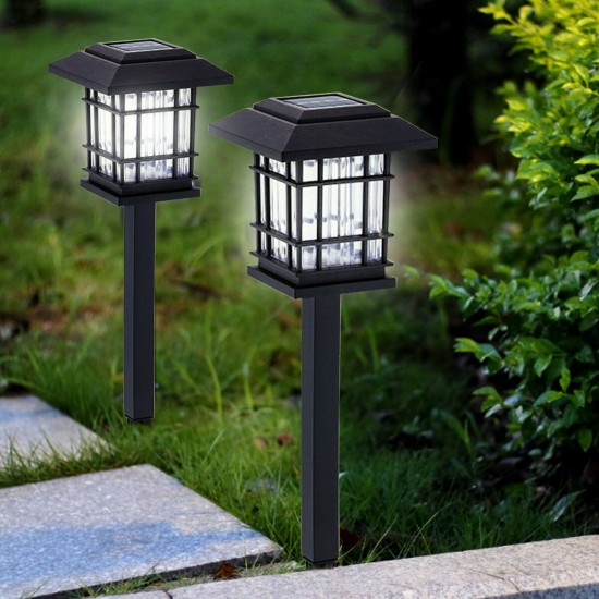 2PCS Auto Sensing LED Solar Lamp Garden Lamps For Outdoor Patio Lawn 2PCS Auto Sensing LED Solar Lamp Garden Lamps For Outdoor Patio Lawn