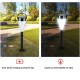 2PCS Auto Sensing LED Solar Lamp Garden Lamps For Outdoor Patio Lawn