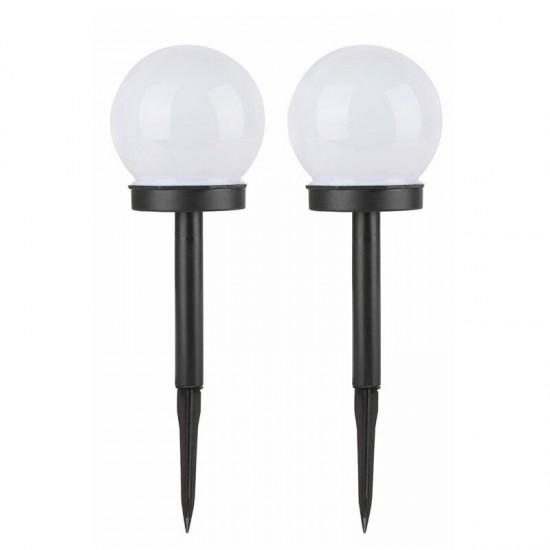 2PCS Solar Powered LED Ground Light Ball Lawn Lamp Waterproof Outdoor Garden Yard Path Decor 2PCS Solar Powered LED Ground Light Ball Lawn Lamp Waterproof Outdoor Garden Yard Path Decor