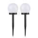 2PCS Solar Powered LED Ground Light Ball Lawn Lamp Waterproof Outdoor Garden Yard Path Decor 2PCS Solar Powered LED Ground Light Ball Lawn Lamp Waterproof Outdoor Garden Yard Path Decor