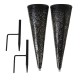 2Pcs Solar Powered LED Garden Hollowed Light Floor Decking Patio Decor Yard Lamp 2Pcs Solar Powered LED Garden Hollowed Light Floor Decking Patio Decor Yard Lamp
