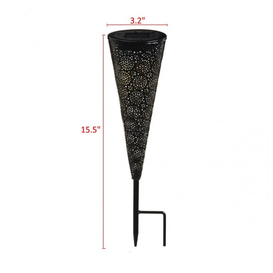 2Pcs Solar Powered LED Garden Hollowed Light Floor Decking Patio Decor Yard Lamp 2Pcs Solar Powered LED Garden Hollowed Light Floor Decking Patio Decor Yard Lamp