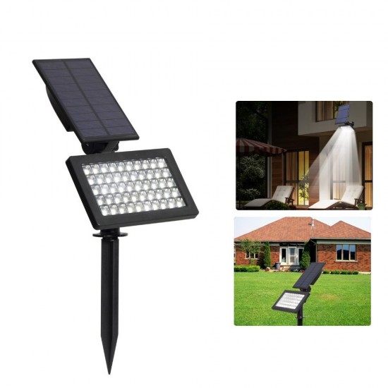 2W Solar Powered 50 LED Landscape Spot Light Outdoor Garden IP44 Waterproof Lawn Lamp