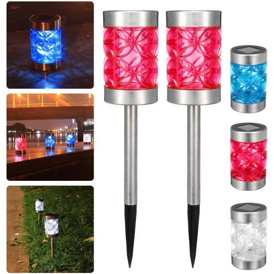 2pcs Solar Power Outdoor Path Light Spot Lamp Yard Garden Lawn Landscape Lamps 2pcs Solar Power Outdoor Path Light Spot Lamp Yard Garden Lawn Landscape Lamps