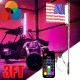 3FT 0.9M RGB LED Bulb Whip 360° Spiral with US Flag & Remote For SUV ATV RZR UTV