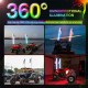 3FT 0.9M RGB LED Bulb Whip 360° Spiral with US Flag & Remote For SUV ATV RZR UTV 3FT 0.9M RGB LED Bulb Whip 360° Spiral with US Flag & Remote For SUV ATV RZR UTV