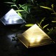 3LED Solar Lawn Light Outdoor Waterproof Buried Underground Pyramid Solar Pathway LightsGarden Garden Landscape Decorative Light