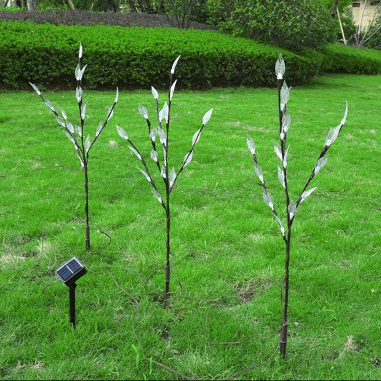 3PCS LED Solar Powered Lawn Light Tree Branches Ground Lamp Outdoor Garden Yard Lighting Decoration 3PCS LED Solar Powered Lawn Light Tree Branches Ground Lamp Outdoor Garden Yard Lighting Decoration