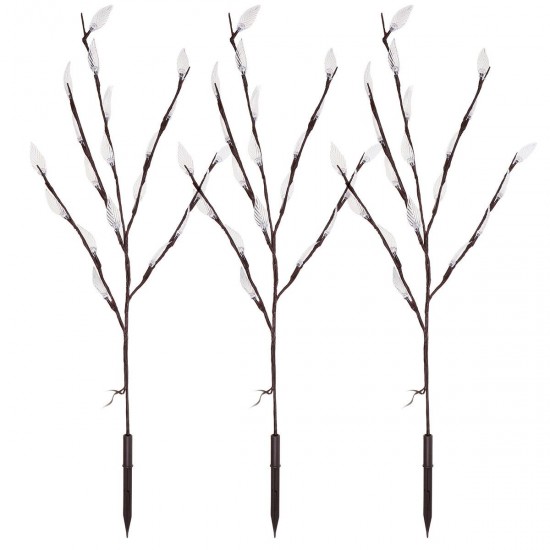 3PCS LED Solar Powered Lawn Light Tree Branches Ground Lamp Outdoor Garden Yard Lighting Decoration 3PCS LED Solar Powered Lawn Light Tree Branches Ground Lamp Outdoor Garden Yard Lighting Decoration