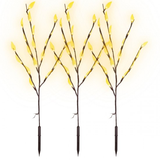 3PCS LED Solar Powered Lawn Light Tree Branches Ground Lamp Outdoor Garden Yard Lighting Decoration 3PCS LED Solar Powered Lawn Light Tree Branches Ground Lamp Outdoor Garden Yard Lighting Decoration